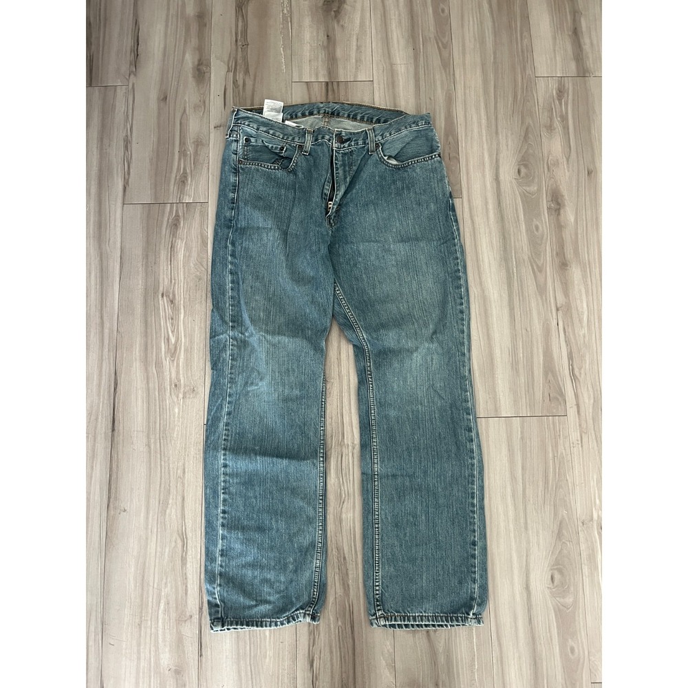Levi Strauss & Co Jeans Mens 34W Blue Denim Medium Wash Relaxed Fit Straight Leg